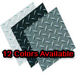 Diamond Tread Garage Tiles